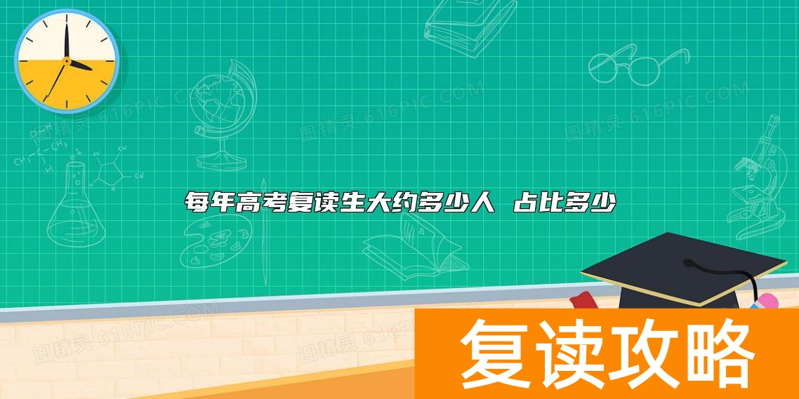 每年高考复读生大约多少人 占比多少